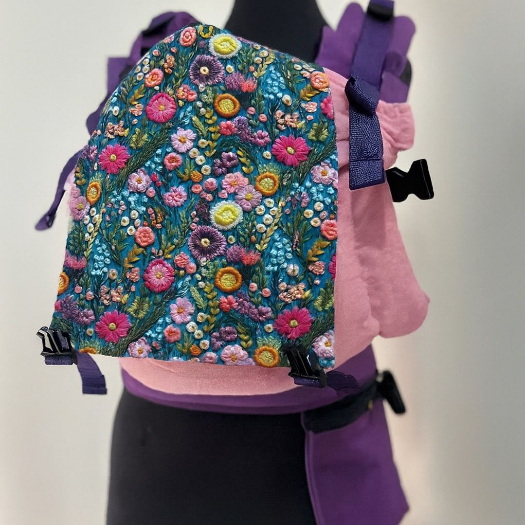 Mochila FUJI Flores rosa 1