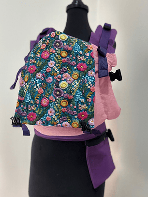 Mochila FUJI Flores rosa