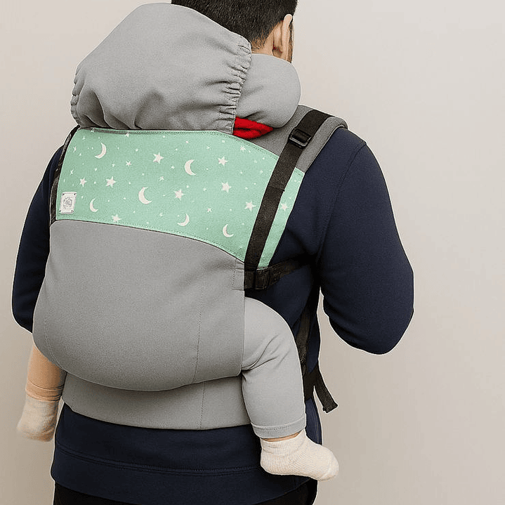 Mochila Jazz gris luna y estrella 1