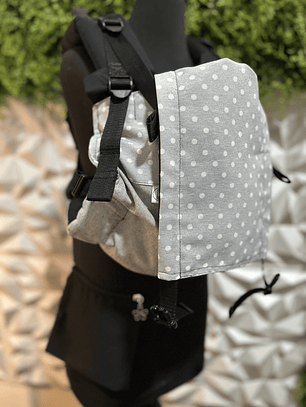 Mochila SLIM Gris lunares