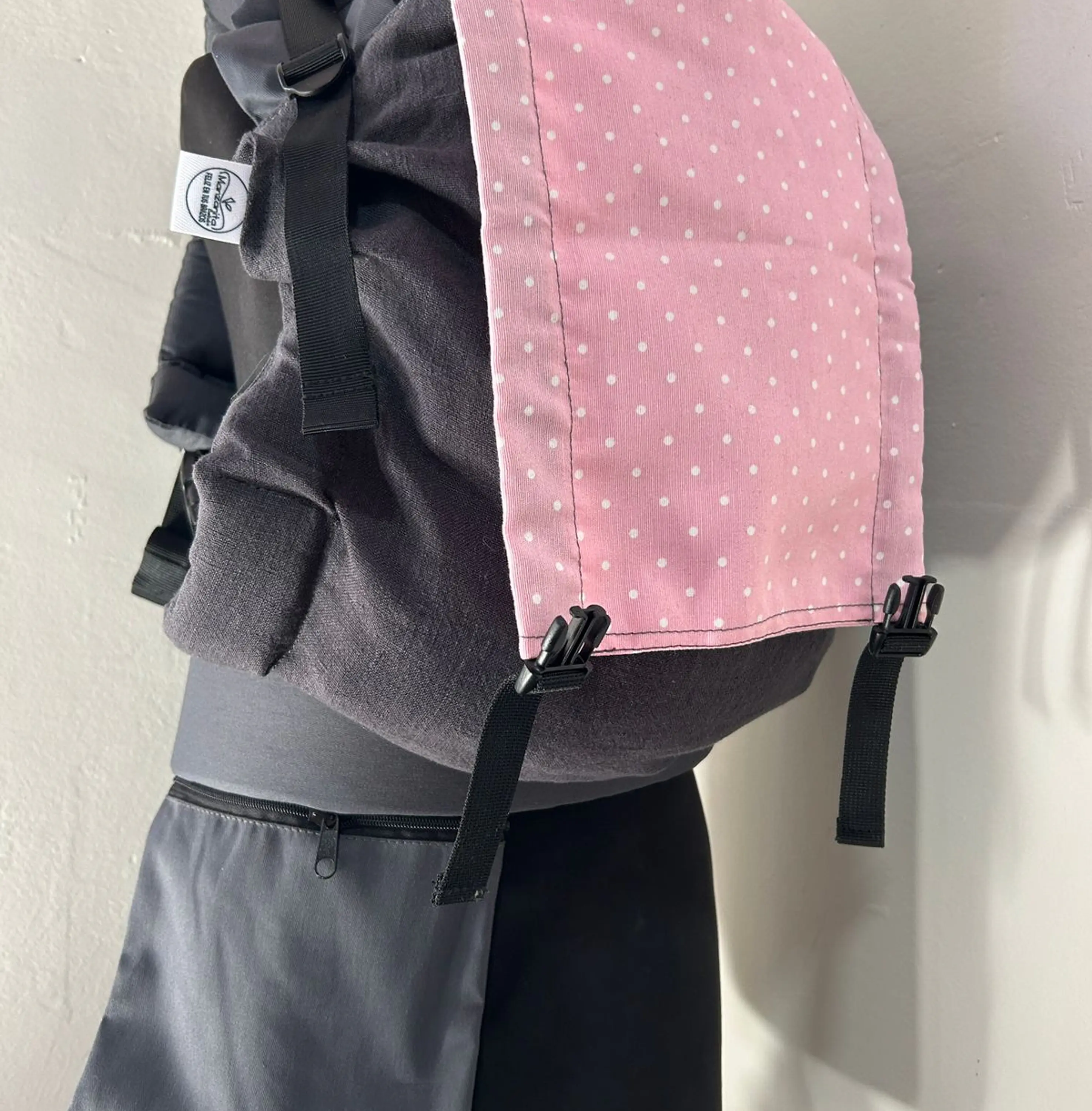 Fuji - Lino - Lunares rosa 3