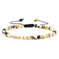 Pulseira Ajustável em Pedra Natural, Olho-de-Tigre, Lava ou Malaquite Chakra Beads Braided Bracelet Charm Jewelry - Thumbnail 9