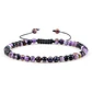 Pulseira Ajustável em Pedra Natural, Olho-de-Tigre, Lava ou Malaquite Chakra Beads Braided Bracelet Charm Jewelry - Thumbnail 12