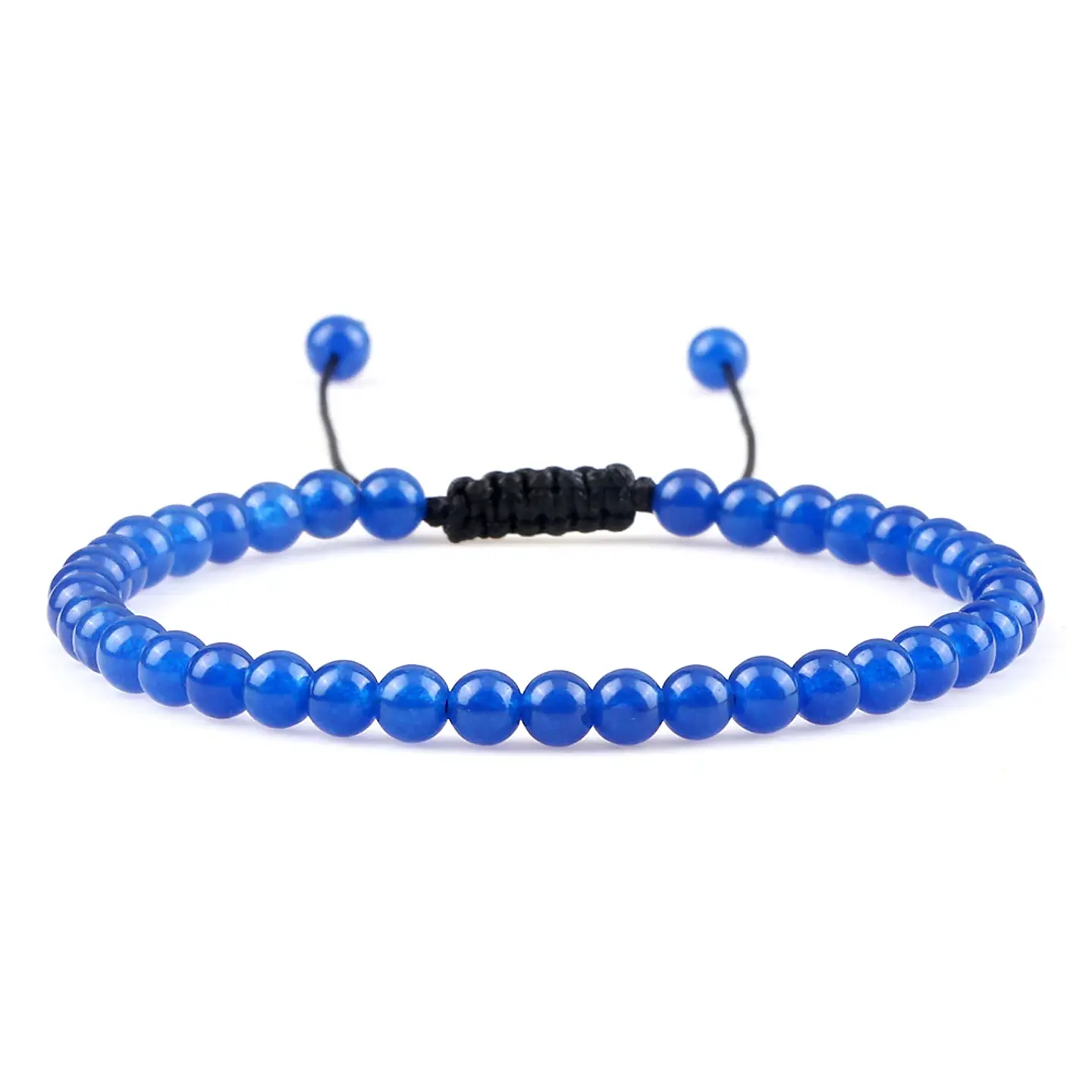 Pulseira Ajustável em Pedra Natural, Olho-de-Tigre, Lava ou Malaquite Chakra Beads Braided Bracelet Charm Jewelry 15