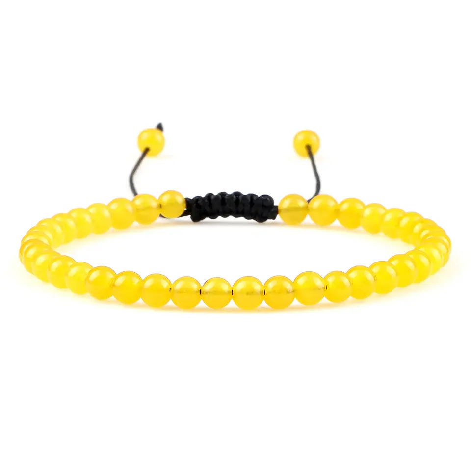 Pulseira Ajustável em Pedra Natural, Olho-de-Tigre, Lava ou Malaquite Chakra Beads Braided Bracelet Charm Jewelry 17