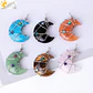 Colar Lua Crescente e Estrela com Quartzo Rosa - Chakra Necklaces - Thumbnail 2