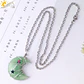 Colar Lua Crescente e Estrela com Quartzo Rosa - Chakra Necklaces - Thumbnail 4