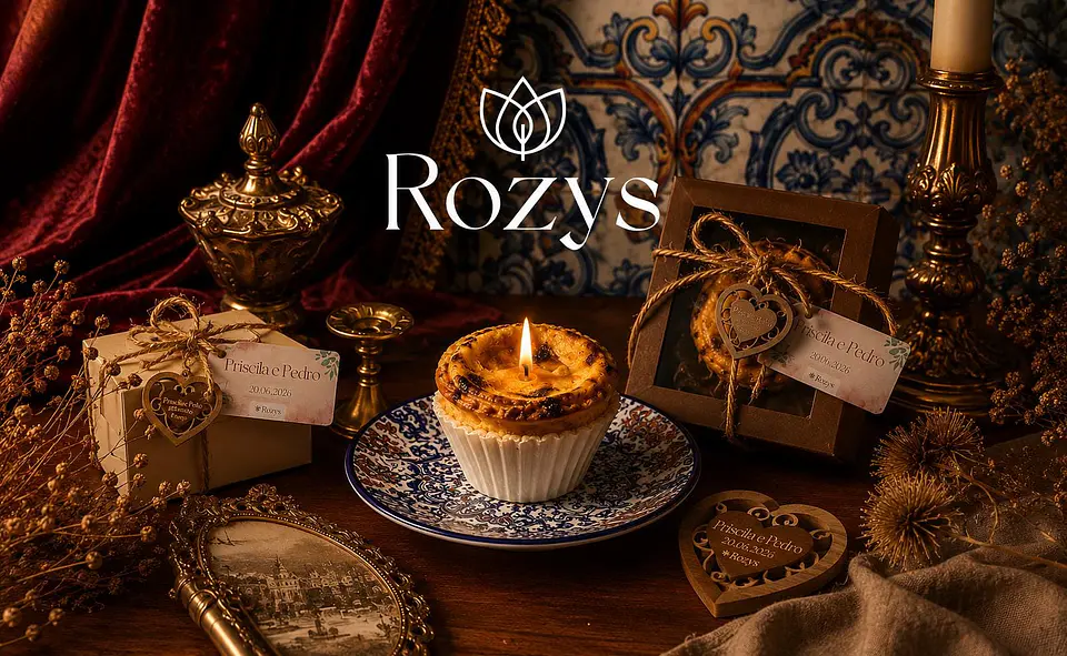 Conjunto Presente de Vela Pastel de Nata, Vela Artesanal, Velas Temáticas, Souvenir de Portugal, Presente Personalizado, Velas de Herança, Velas Aromáticas 3