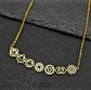 Colar feminino em ouro 14K com os 7 chakras – Talismã de energia Kundalini, joia espiritual de prata para yoga. - Thumbnail 3