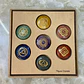 Conjunto de 7 Pedras de Cura dos Chakras: Cristais de Meditação Reiki com caixa de madeira, Cristais para Mestres Curadores - Thumbnail 3
