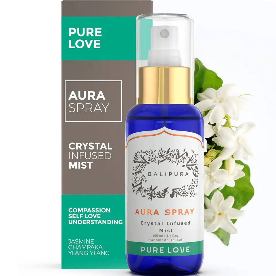 Spray de Aromaterapia com Cristal Áurico para Cura Energética do Amor 1