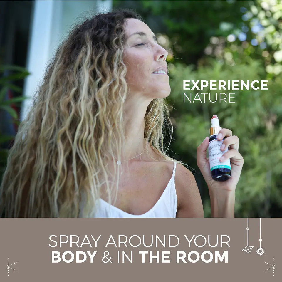 Spray de Aromaterapia com Cristal Áurico para Cura Energética do Amor 7