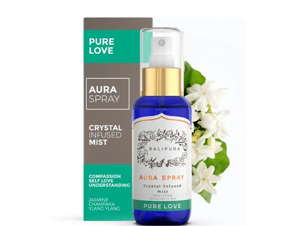 Spray de Aromaterapia com Cristal Áurico para Cura Energética do Amor 8
