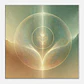 Impressão de energia Reiki | Arte de cura verde e dourada serena | Decoração espiritual para casa - thumbnail 1