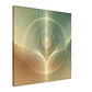 Impressão de energia Reiki | Arte de cura verde e dourada serena | Decoração espiritual para casa - thumbnail 2