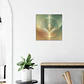 Impressão de energia Reiki | Arte de cura verde e dourada serena | Decoração espiritual para casa - thumbnail 6