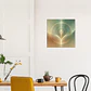 Impressão de energia Reiki | Arte de cura verde e dourada serena | Decoração espiritual para casa - thumbnail 7