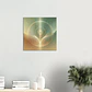 Impressão de energia Reiki | Arte de cura verde e dourada serena | Decoração espiritual para casa - thumbnail 8