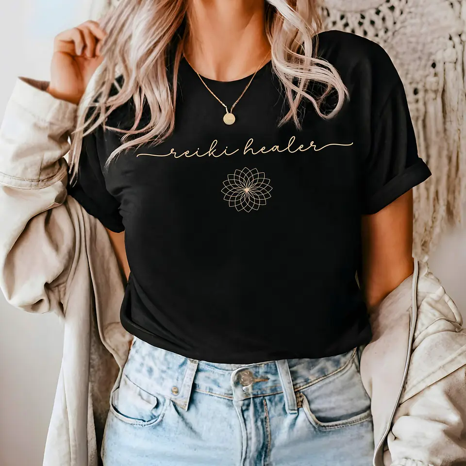 Camiseta de Curador de Reiki, Camiseta de Mestre de Reiki, Camiseta Unissex 1