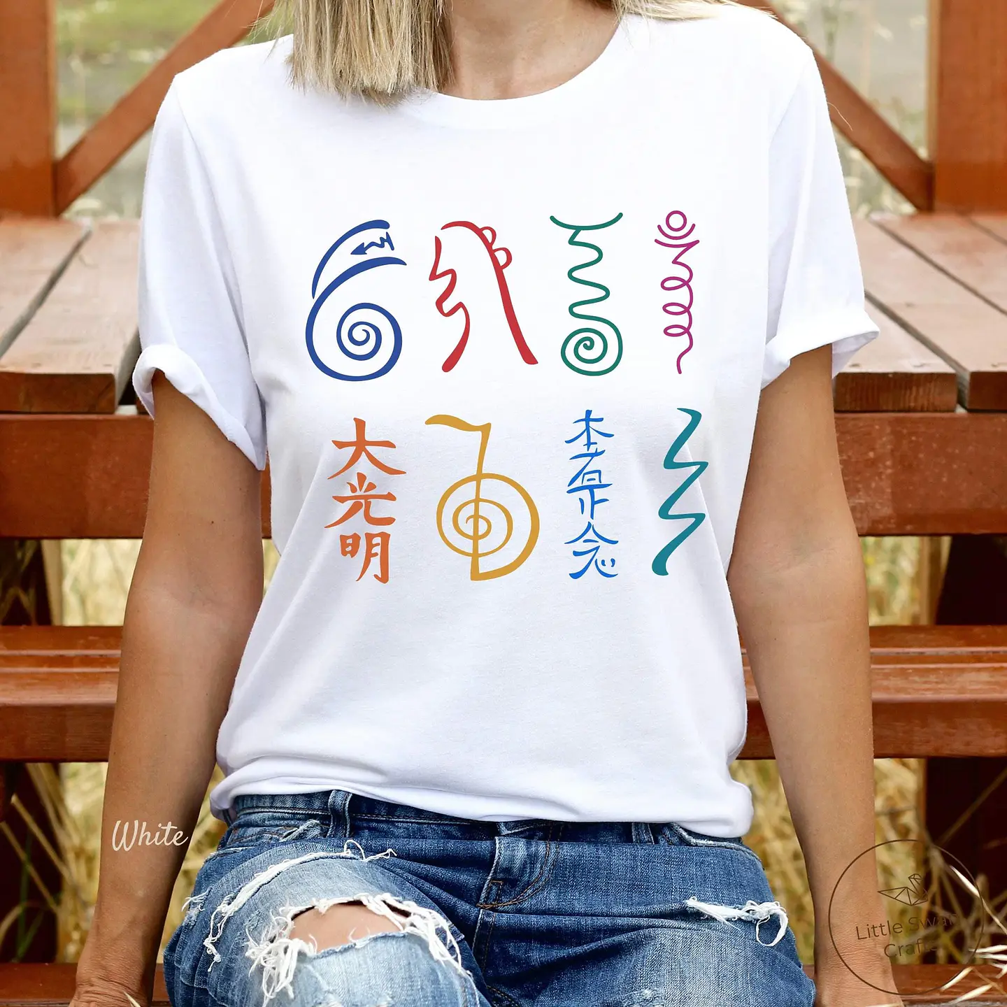 Camiseta Reiki, Camiseta com Símbolos Reiki, Camiseta Unissex 2