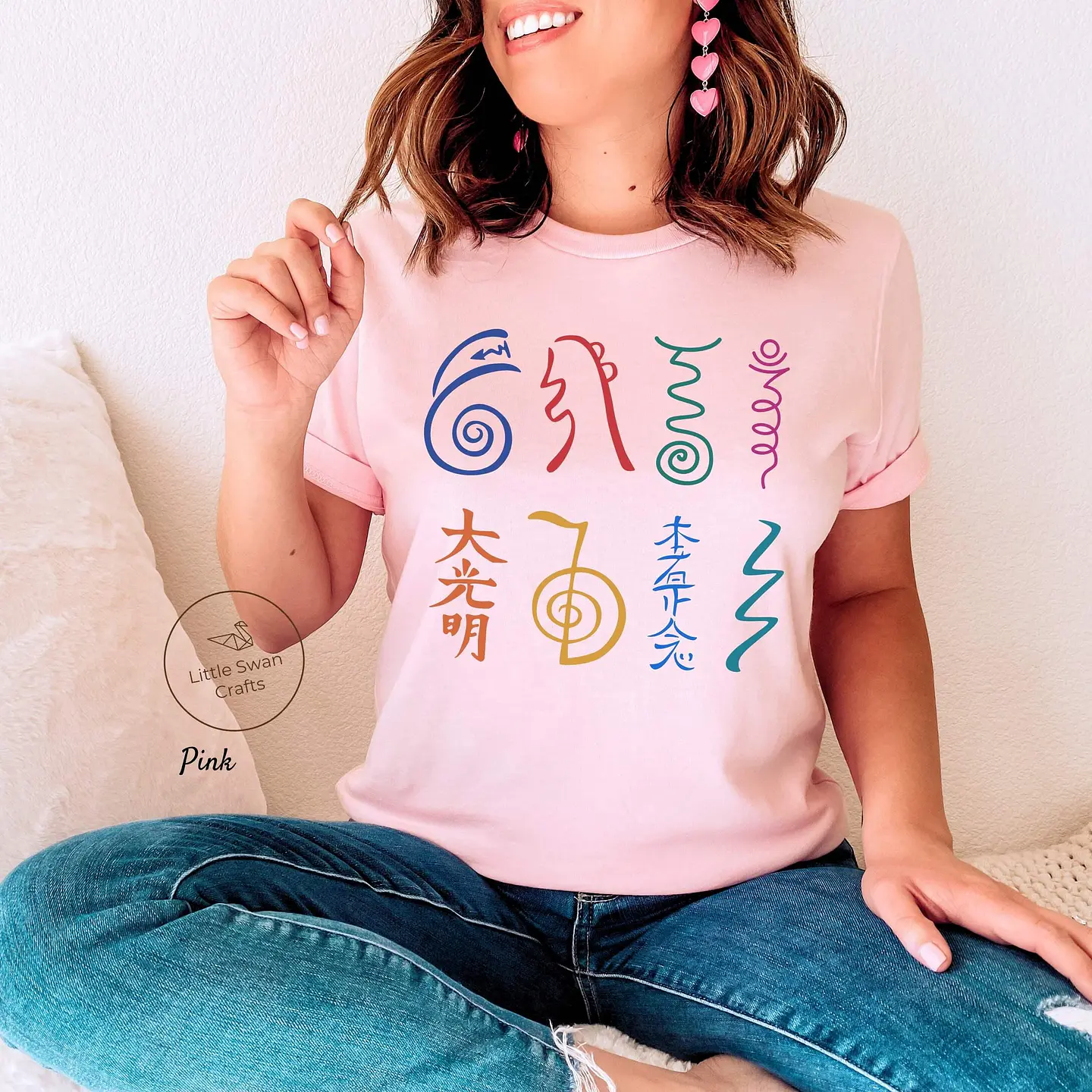 Camiseta Reiki, Camiseta com Símbolos Reiki, Camiseta Unissex 6