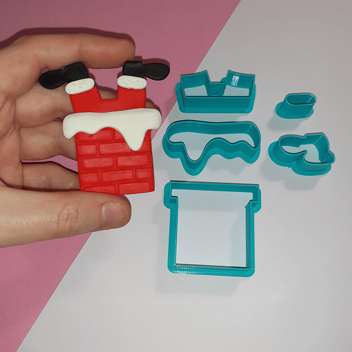 Cortador Pai Natal na Chaminé 1