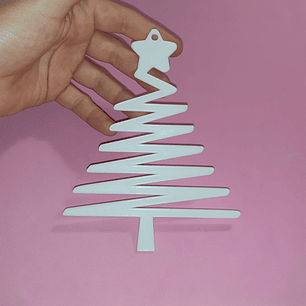 Árvore de Natal linha 2D p/ pendurar