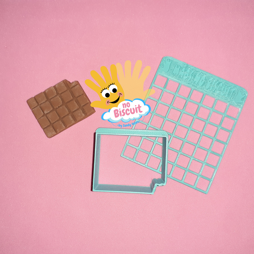 Cortador + mini textura tablete chocolate 1