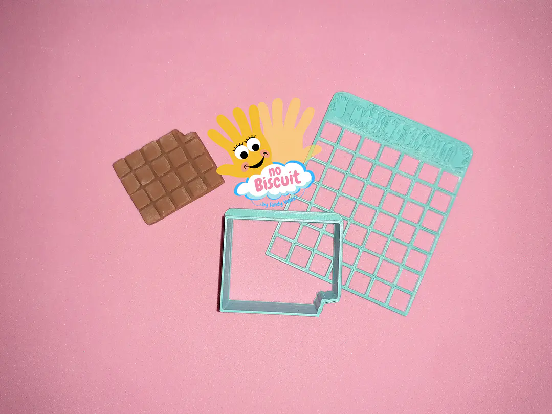 Cortador + mini textura tablete chocolate 1