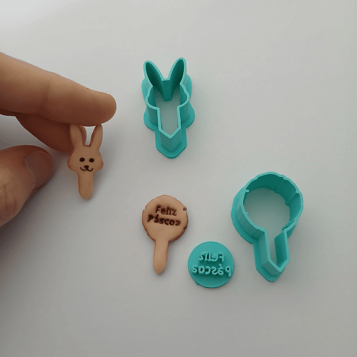 Cortador Mini Plaquinhas Páscoa 1