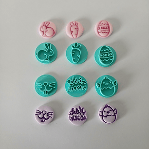 Marcador Mini Páscoa - 6 carimbos