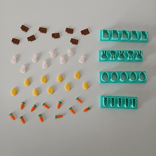 Cortador mini régua Páscoa - 4 réguas