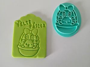 Marcador silhueta coelho 3