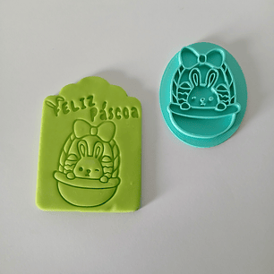 Marcador silhueta coelho 3