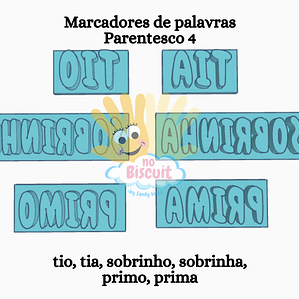 Marcador Palavras Parentesco 4