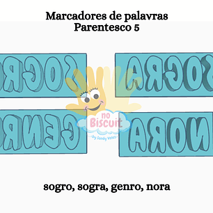 Marcador Palavras Parentesco 5
