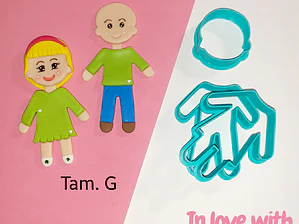 Cortadores: Cabeça + Corpos Homem e Mulher - tam G