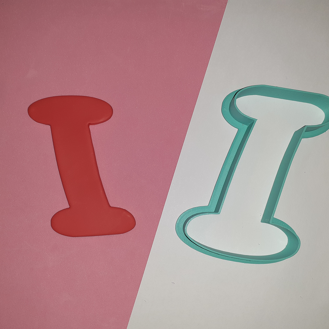 Cortador Moldura Coração I love U 3