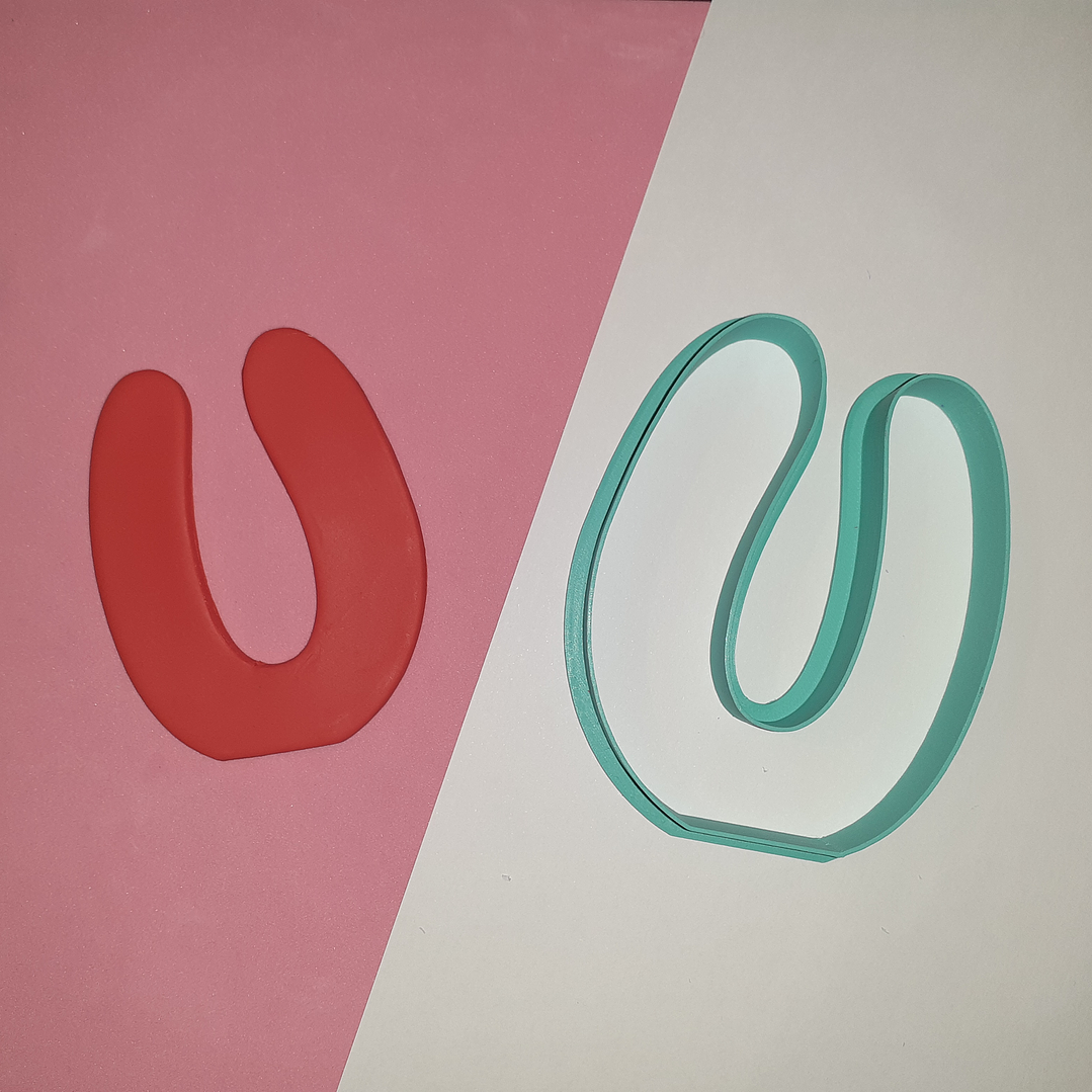 Cortador Moldura Coração I love U 4