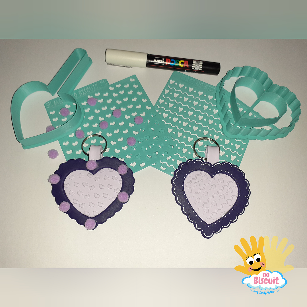 Cortador Porta-Chaves Coração 2