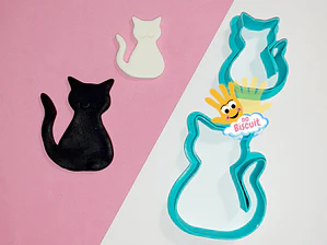 Cortador Gato Sentado - 2 tamanhos