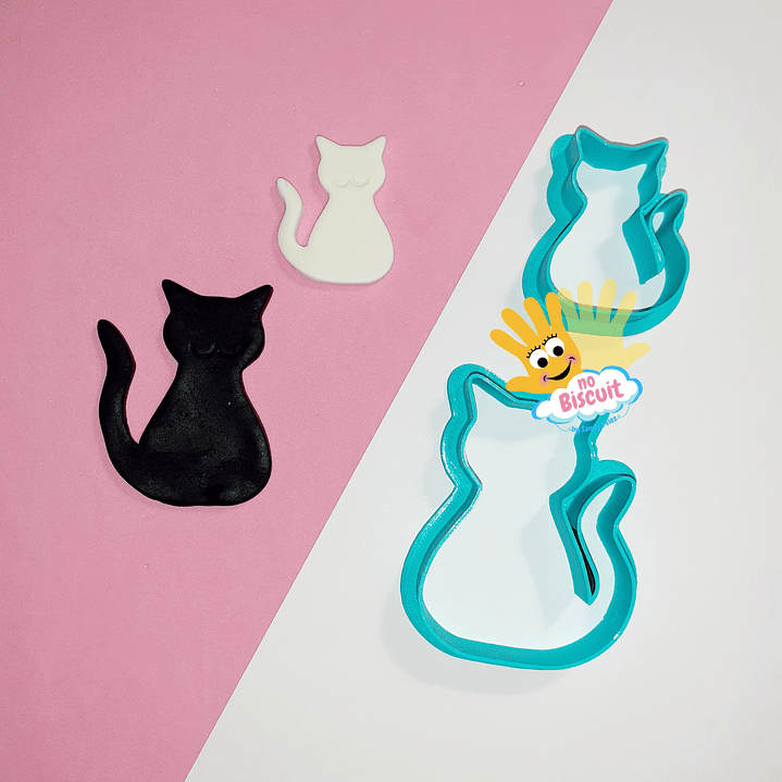 Cortador Gato Sentado - 2 tamanhos 1