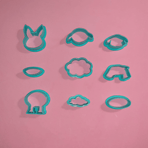 Cortadores Animais Présepio - burro, vaca e ovelha