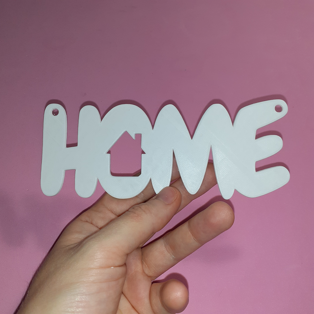 Palavra Home 2D ou 3D 1