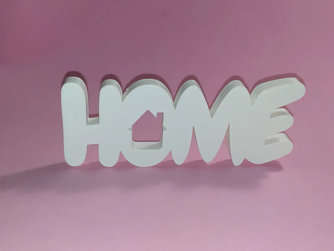 Palavra Home 2D ou 3D 2