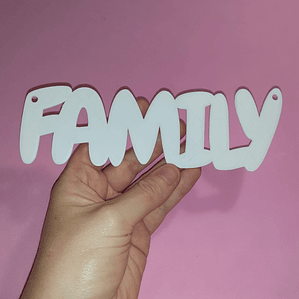 Palavra Family 2D ou 3D