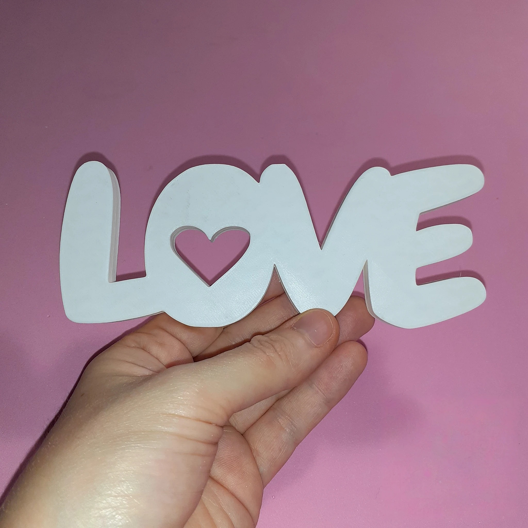 Palavra Love 2D ou 3D 1