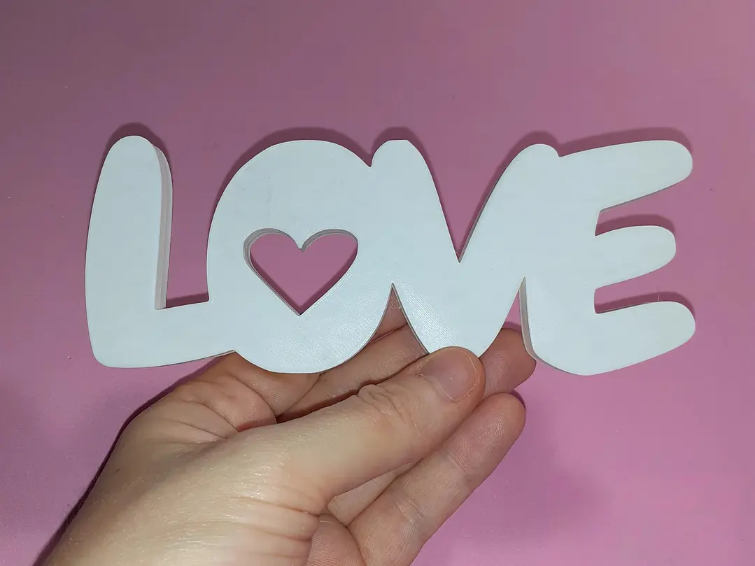 Palavra Love 2D ou 3D 1