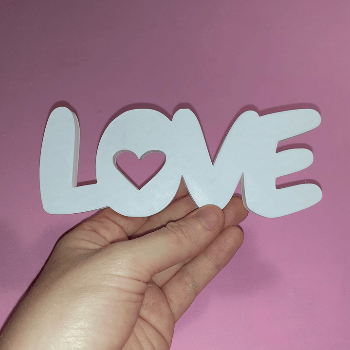 Palavra Love 2D ou 3D 1