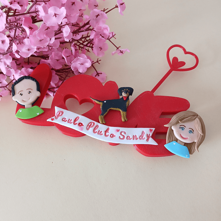 Palavra Love 2D ou 3D 2